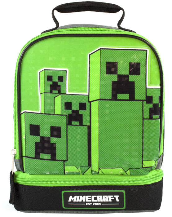 Minecraft Lunch Box Set Kids Boys (School Lunch Bag, Water Bottle