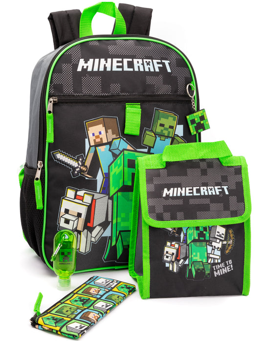 Minecraft Collection Merchandise Back To School Clothes Lunch Bags