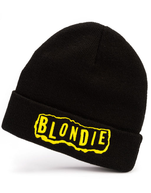 Blondie Yellow Logo Band Beanie Black