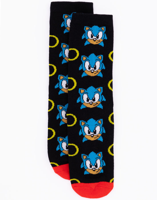 Sonic The Hedgehog 3 Pack Adults Mens Socks