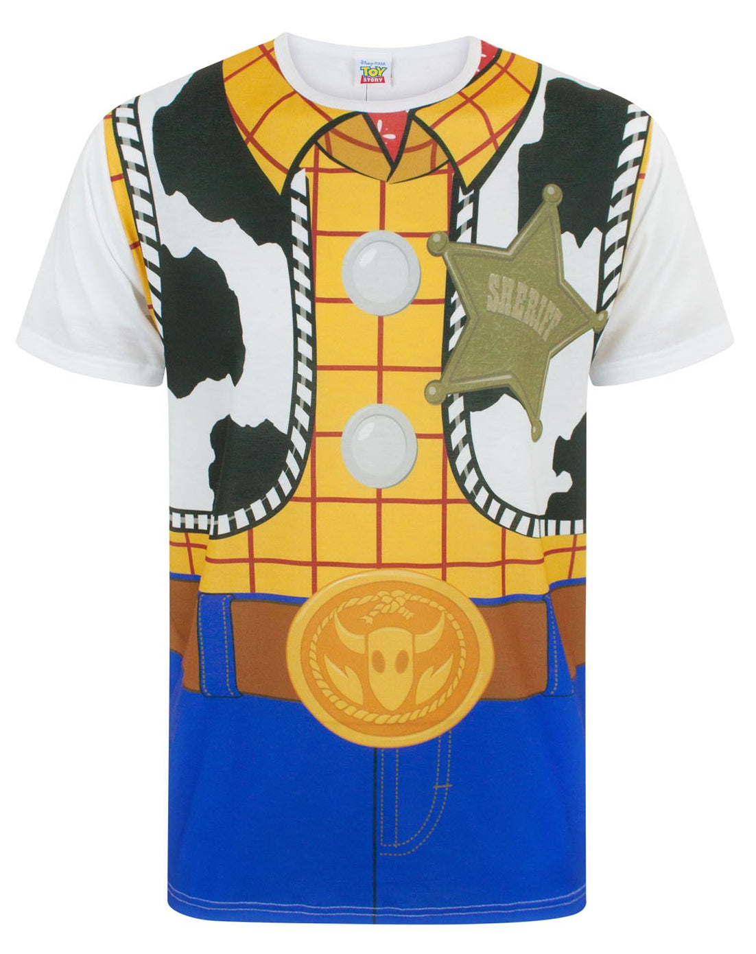 Disney Toy Story Woody Cowboy Costume Outfit Men's Adults Novelty T-Sh ...