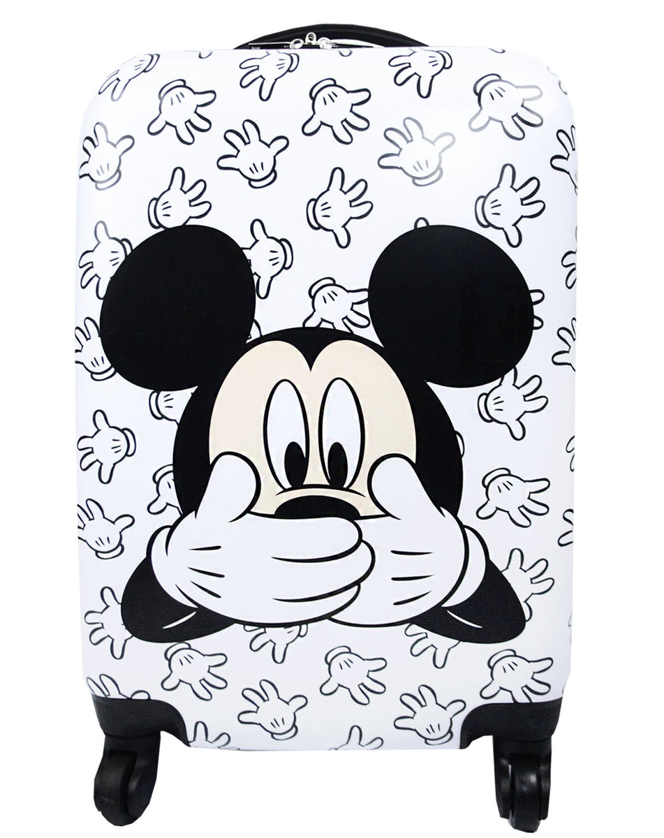Disney Mickey Mouse On 53.5x33x22cm Vanilla Trolley Hard Cover — Underground Carry Suitcase