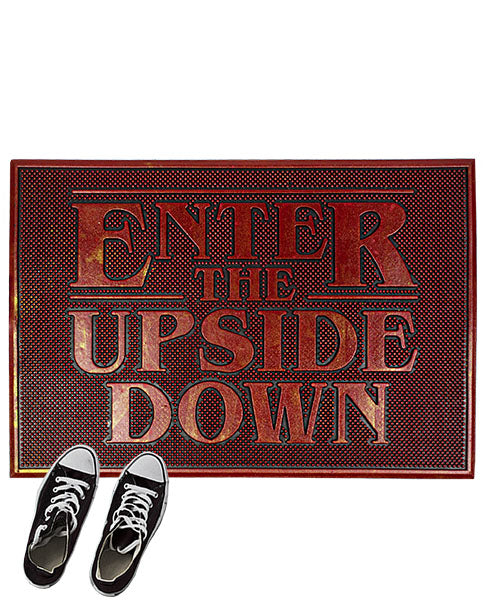 Stranger Things Doormat - Enter The Upside Down Rubber Welcome Home Mat Gift