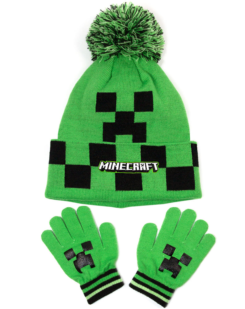 Minecraft Creeper Face Gloves