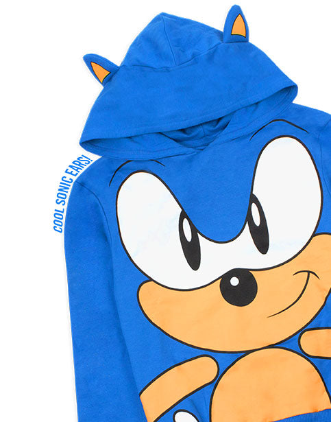 - This Sonic jumper for boys is 100% official Sonic The Hedgehog merchandise, to get the most out of this product please follow all wash and care label instructions before use.