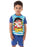 Ryans World Superhero Boys Short Pyjamas - Stripy Blue