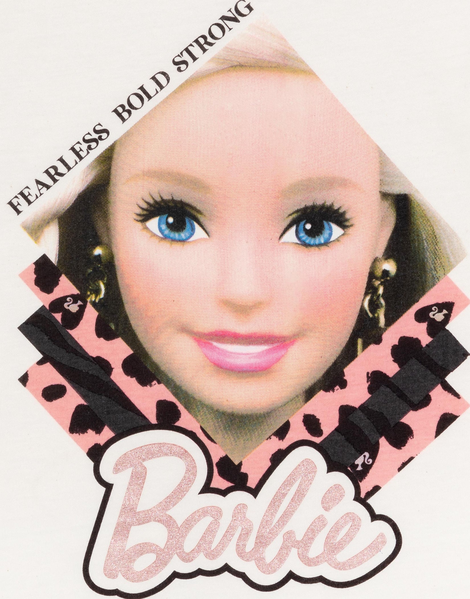 Barbie Girls Fearless, Bold, Strong Animal Print Pyjamas — Vanilla ...