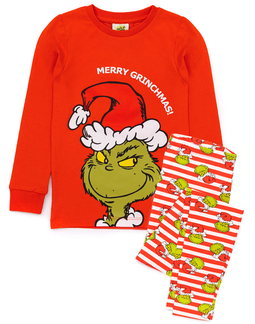 The Grinch Girls Christmas Pyjamas - Red