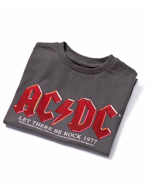 Bust Amplified AC/DC Or Men\'s Underground Rock T-Shirt Vanilla —