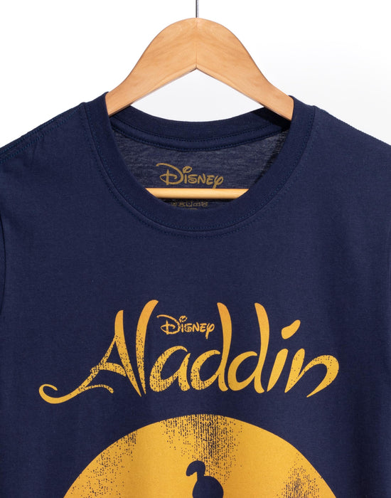 Magic Underground Disney Carpet Men\'s T-Shirt Aladdin Vanilla Print — Distressed