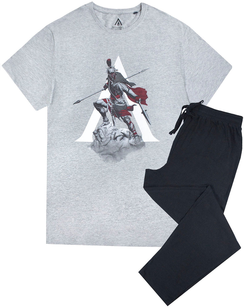 Assassins Creed Odyssey Gaming Men's Long Pyjama T-Shirt & Lounge Pant Set