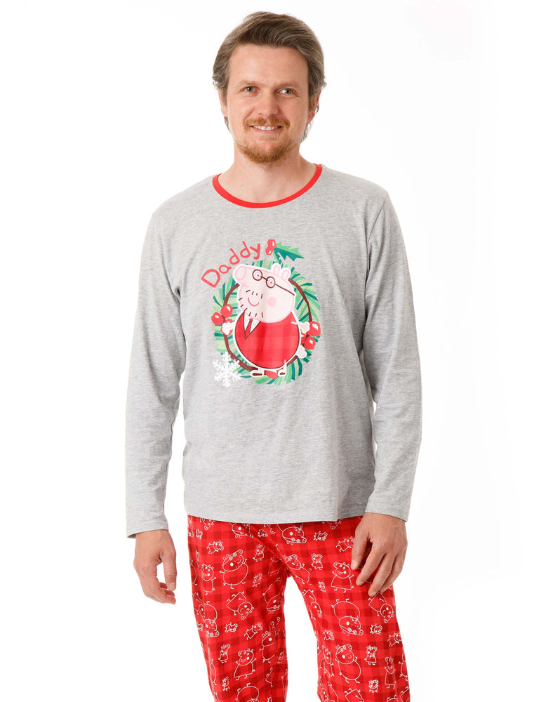 Peppa Pig - Daddy Pig - Christmas Family Pyjamas - Mens — Vanilla