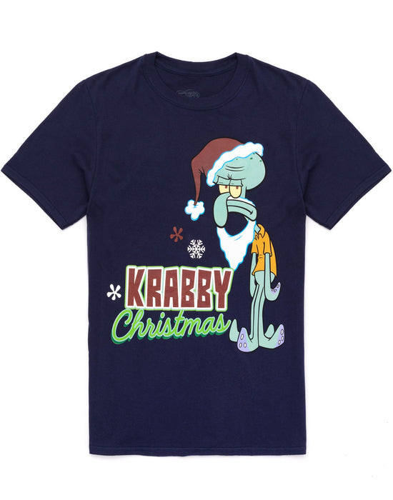 SpongeBob SquarePants Squidward Christmas T-Shirt For Men