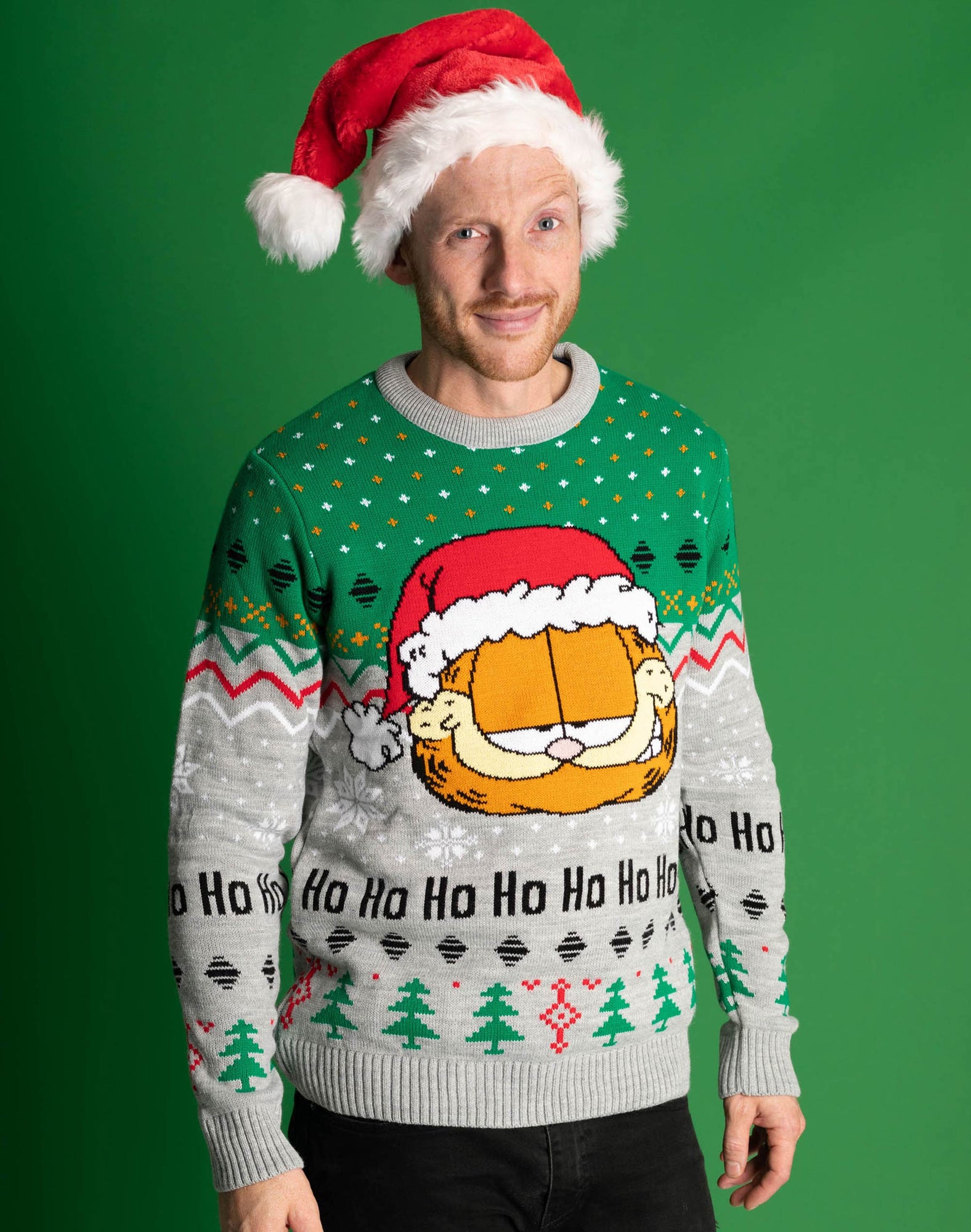 Garfield Adults Knitted Christmas Jumper — Vanilla Underground