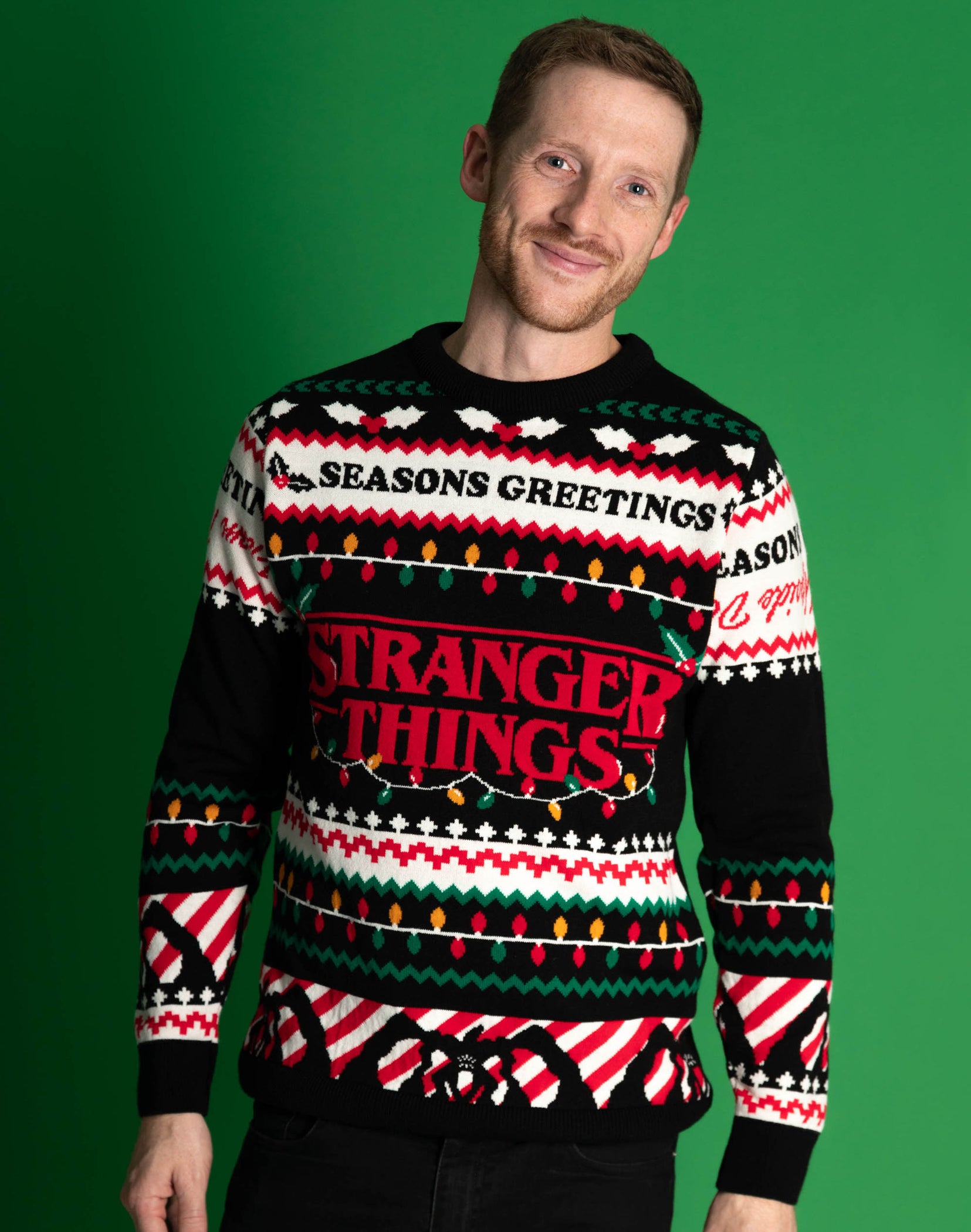 Stranger Things Unisex Adults Christmas Jumper — Vanilla Underground