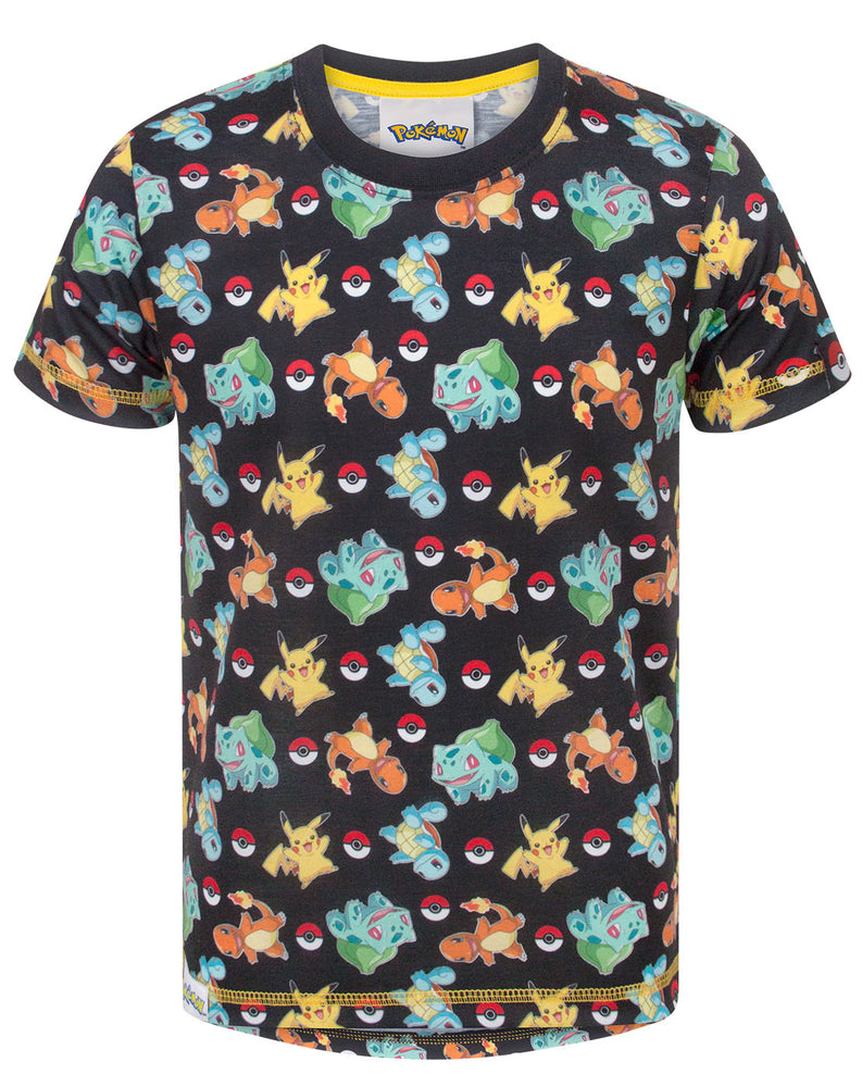 Pokemon Starters Sublimation Boy's T-Shirt