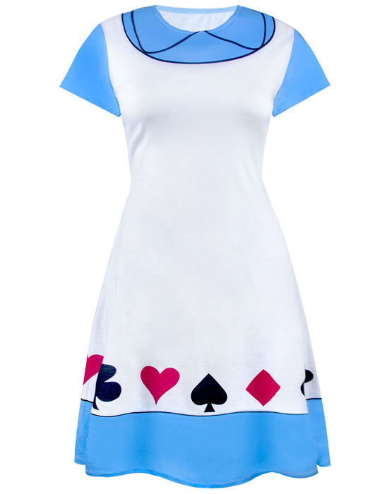 Disney Alice In Wonderland Women's Costume Dress Ladies Fancy Dress Pa ...