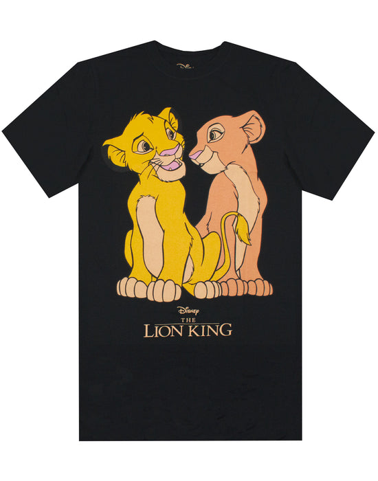 Disney The Lion King Young Simba and Nala V-Neck T-Shirt