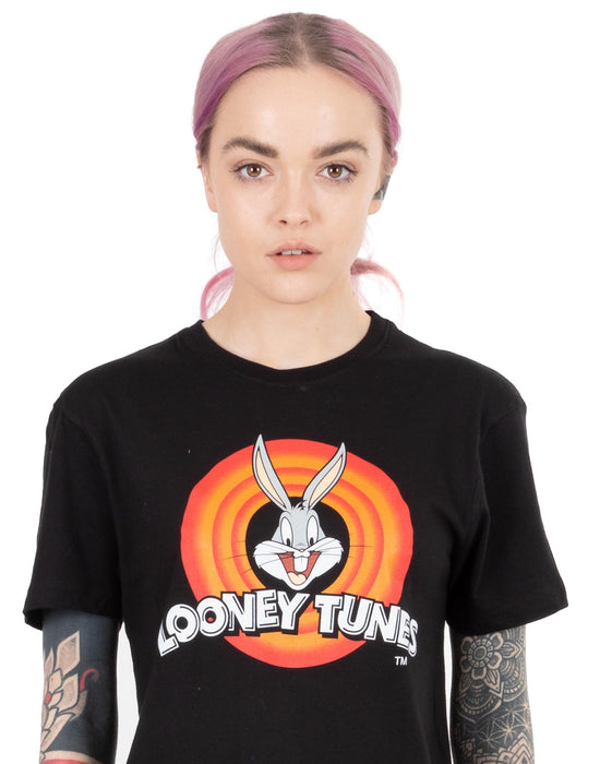 Looney Tunes T-Shirt for Women\'s Top Vanilla Bugs Black Underground — - Bunny