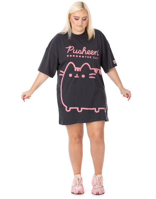 Pusheen The Cat Oversized Ladies T-Shirt Dress