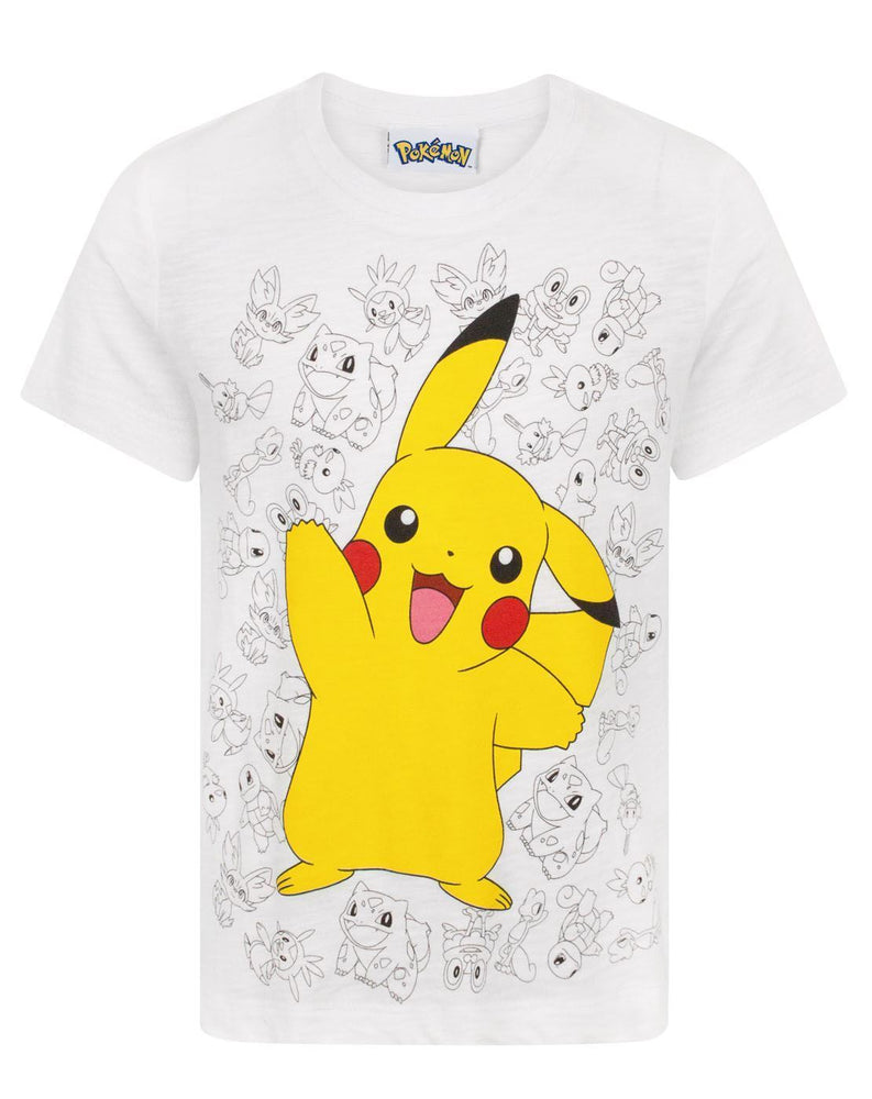 Pokemon Pikachu Wave Boy's T-Shirt