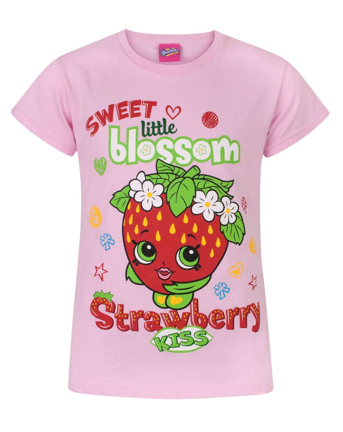 Shopkins Strawberry Kiss Sweet Blossom Girl's T-Shirt