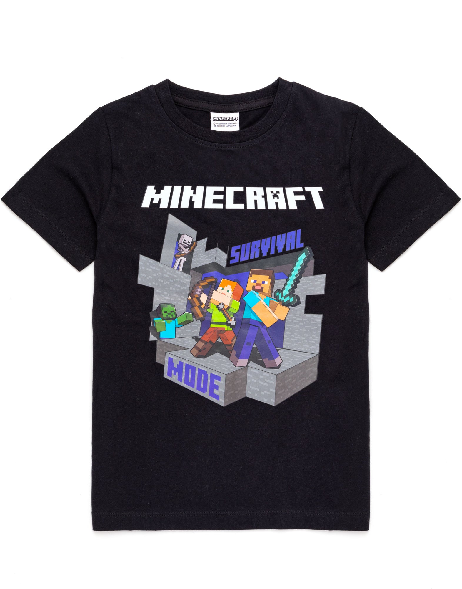 Minecraft Survival Mode Kids T-Shirt — Vanilla Underground