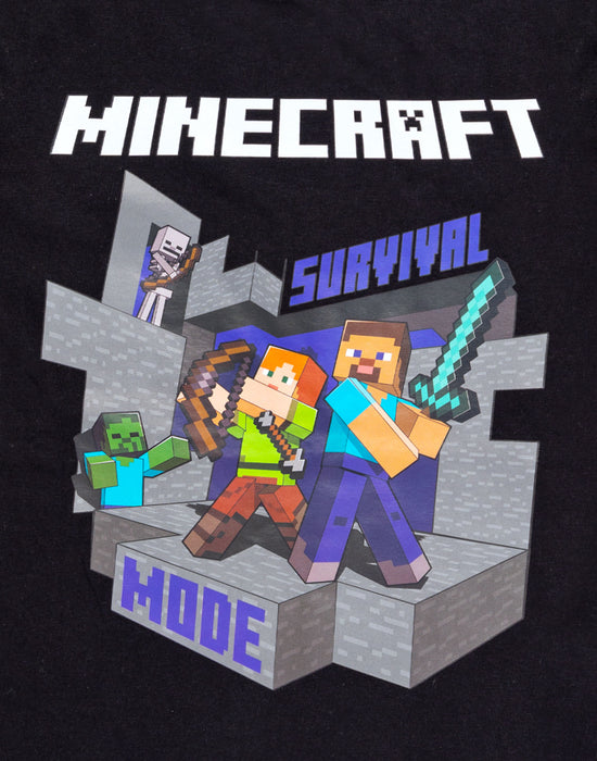 Minecraft Survival Mode Kids T-Shirt — Vanilla Underground