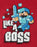 Minecraft Like A Boss Boy's Hoodie - Red