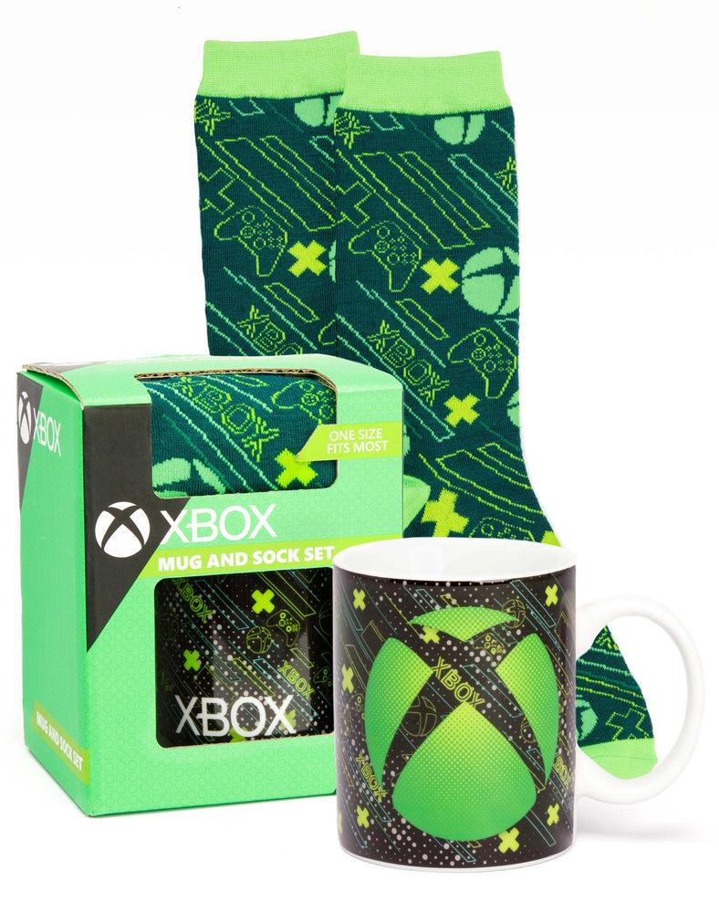 XBOX Logo Teens & Adult's Gaming Mug And Sock Set